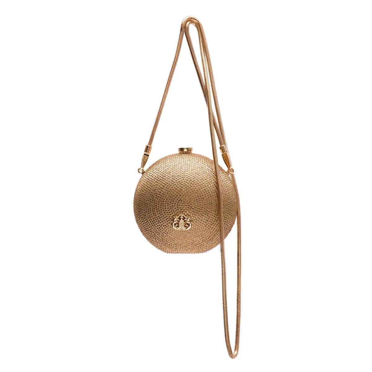 Mini Esfera Cristais OURO Referência: 1624