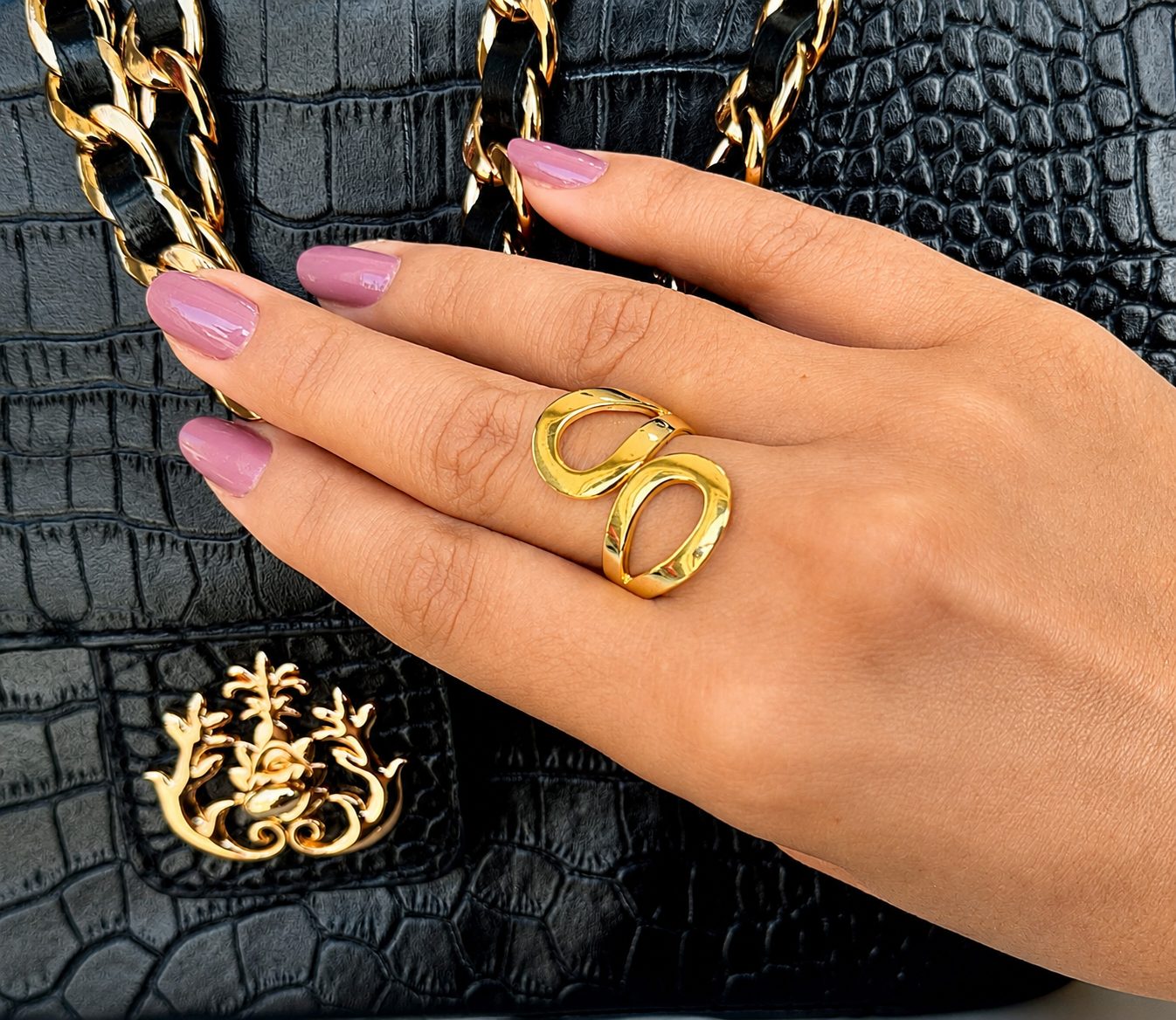Anel Aurora Banhado a Ouro 18K