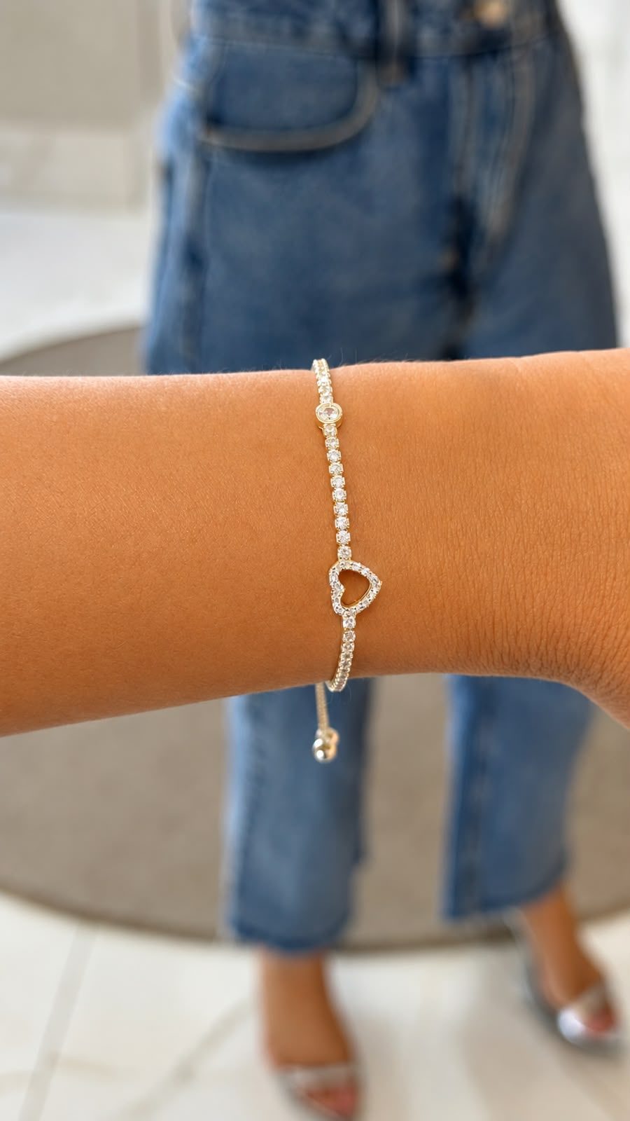 PULSEIRA ZIRCÔNIA REGULÁVEL EM PRATA 925