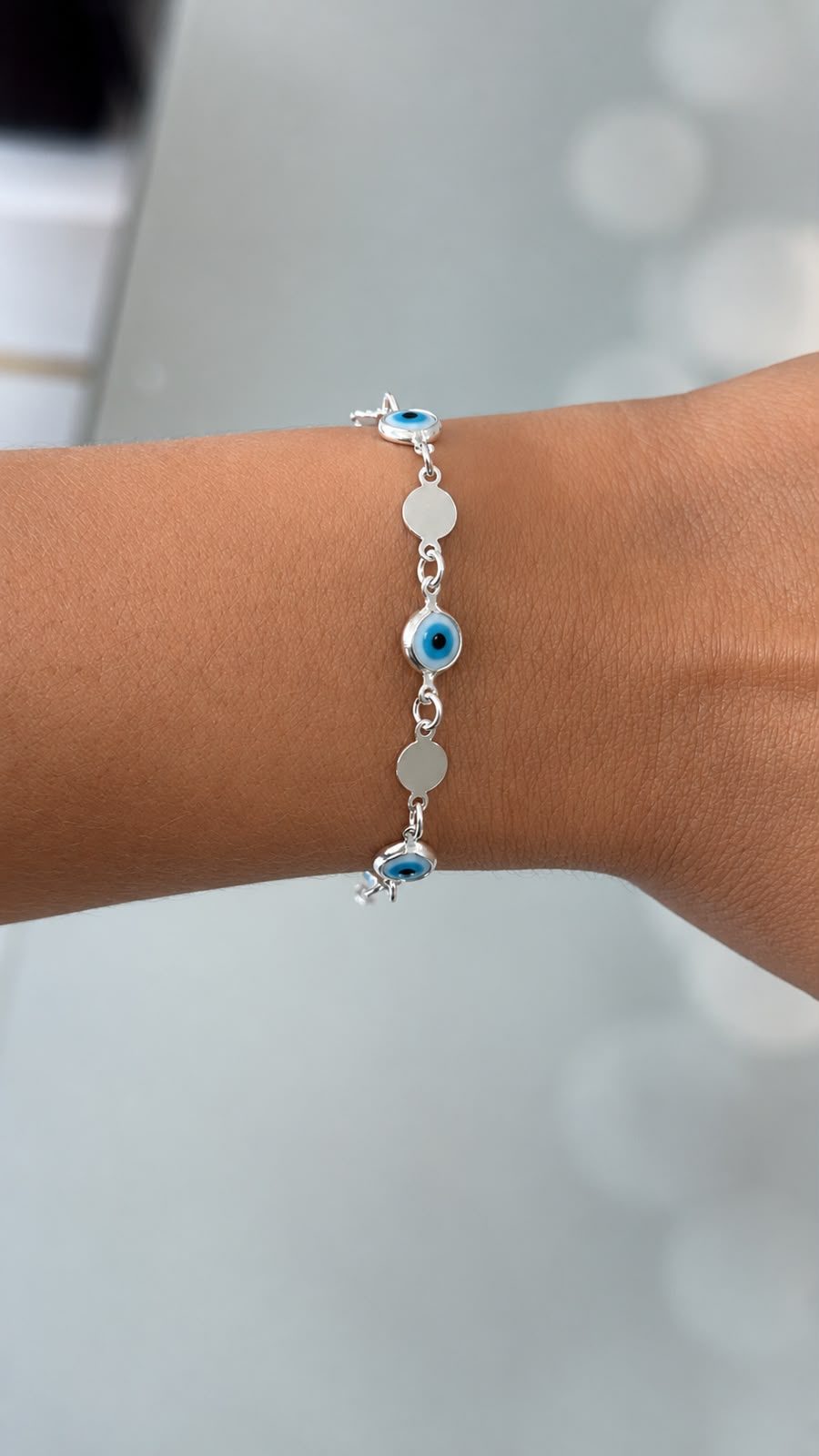 PULSEIRA OLHO GRGO PRATA 925