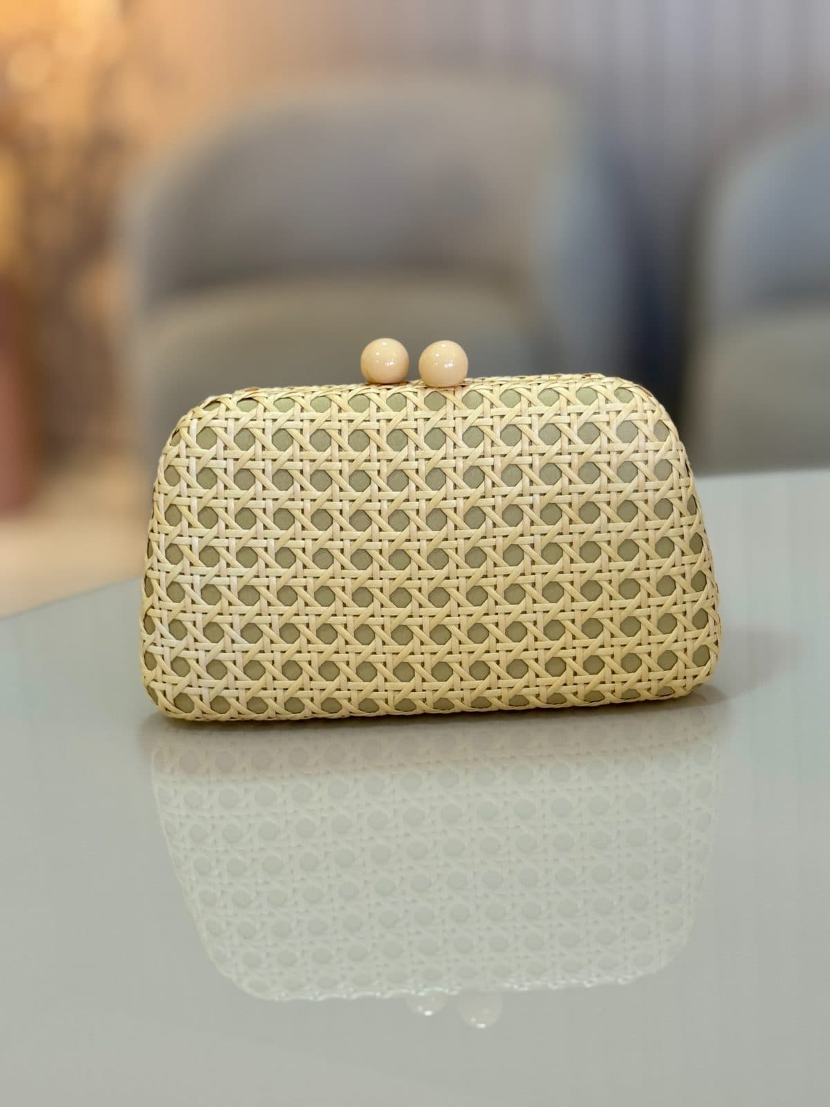 Clutch Palha Sextavada